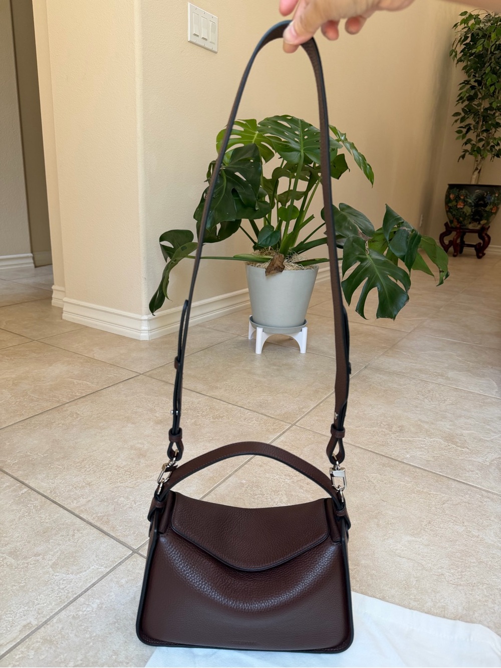 The Horse Clementine Bag Coffee Pebbled Leather - Picture 11 of 12